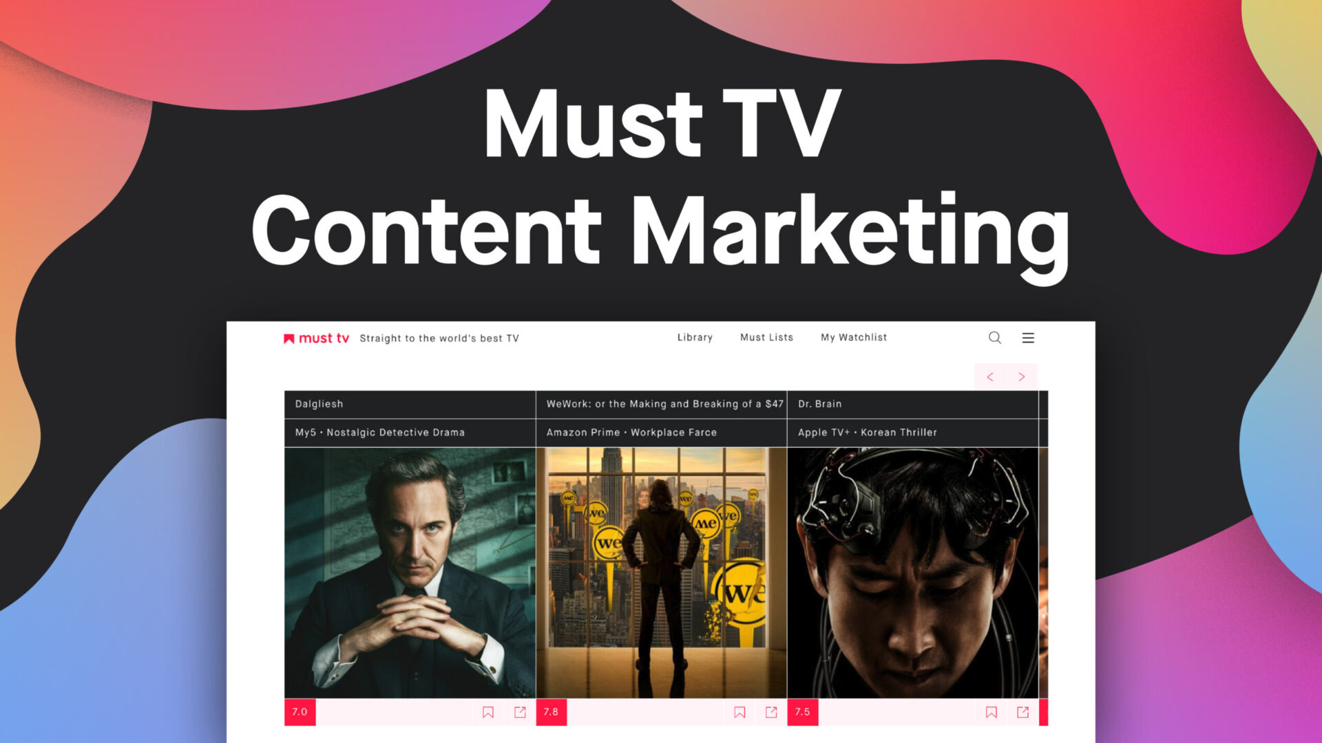 Must TV Content Marketing Grid